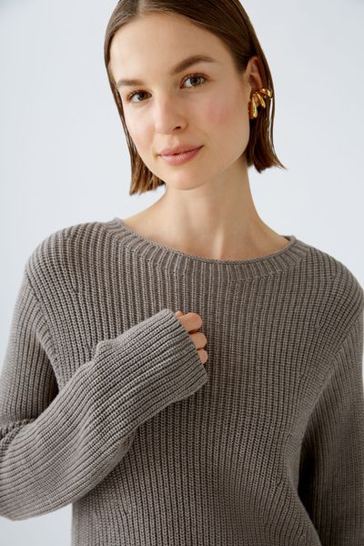 OUI - HEDDA JUMPER ( 89190 ) - smoky taupe