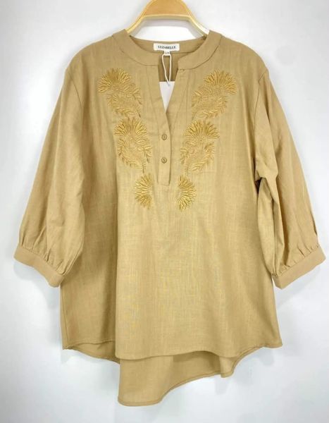 MADELEN BLOUSE (9761-3397 ) - Camel - ca.20 august levering