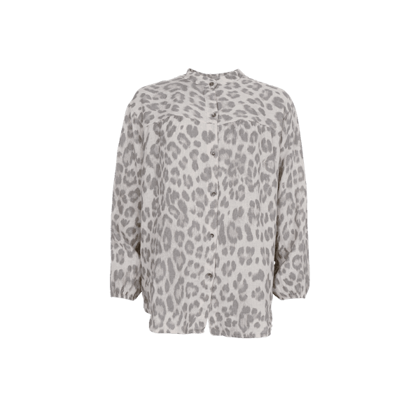 MELINA l/s shirt blouse BC - natural leo 