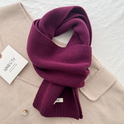 Hovedbilde NELIA WOOL SCARF – 100 % ull - purple