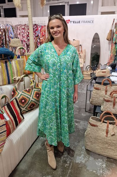 JASMINE DRESS (05SW458 ) - green- kun s 