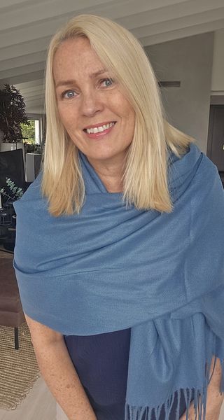 SOFT DRAPE SCARF -  petrol bl&aring;