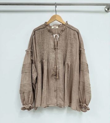 Hovedbilde  ROMA BLOUSE (G001) ONE SIZE - Taupe - ca 25. ...