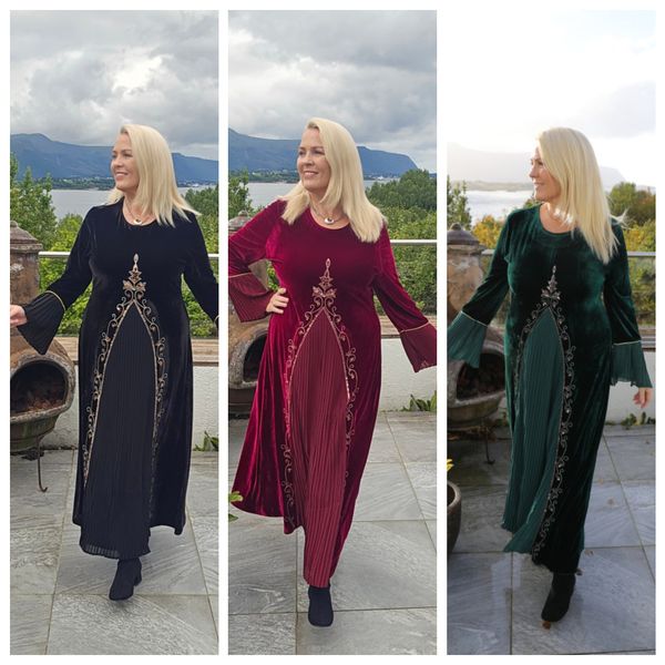 ALVA VELVET DRESS - alle farger