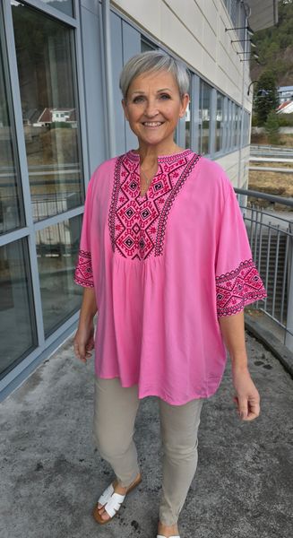 CAPRI BLOUSE ( br45 ) – PINK&nbsp;