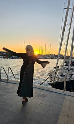 Hovedbilde ALVA VELVET DRESS - smaragdgr&oslash;nn 