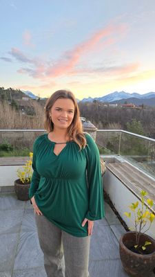 Hovedbilde SORELLA BLOUSE - smaragdgr&oslash;nn