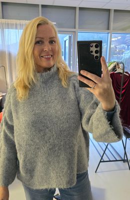 Hovedbilde SNUGGLE STITCH KNIT - ( genser 6634 ) - dark grey