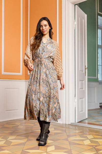 LUNA raglan dress BC - paradise sky mix 