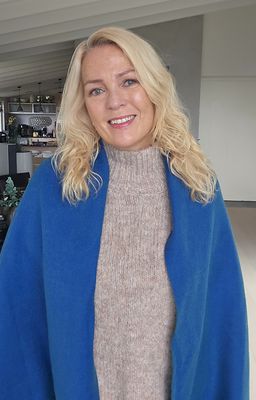 Hovedbilde Isolde Scarf - bl&aring; & gr&oslash;nn