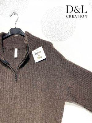 Hovedbilde EIRA ZIP KNIT CARDIGAN (ssh80055 )- chocolat