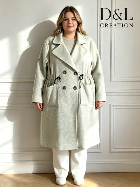 EMBLA COAT (NS9835 )  - kaki green