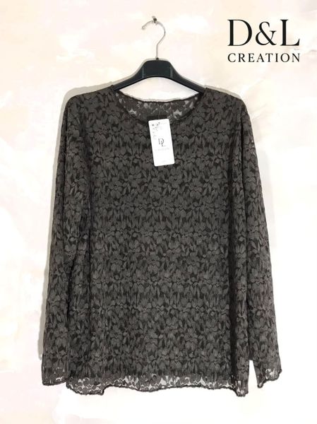 YLVA LACE TOP ( dl007 ) - chocolat