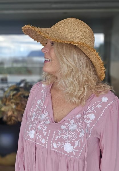 CAPRI STRAW HAT- beige