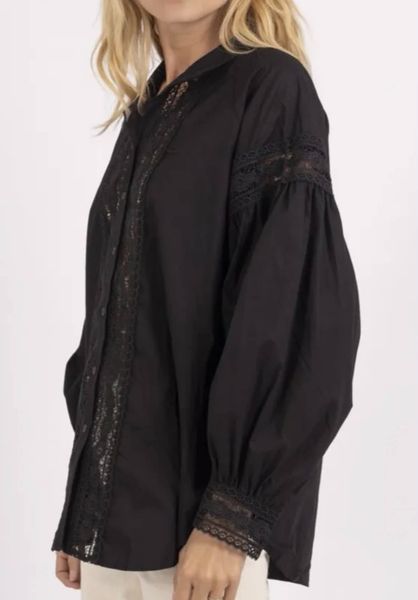 Magnolia Blouse (9610-3049) - Black - ca.25 august levering