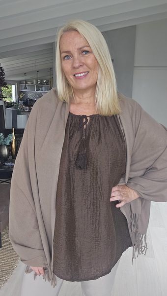 MATERA BLOUSE ( ezm25302 )  – CHOCOLAT