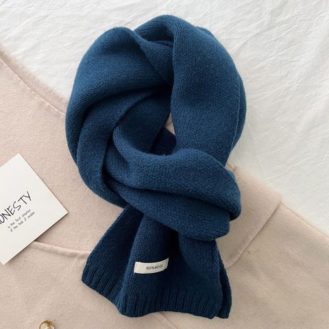 Hovedbilde NELIA WOOL SCARF – 100 % ull - petrol blue