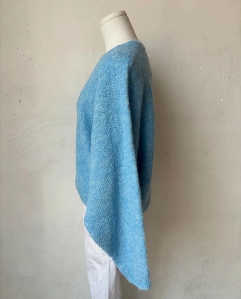 AMELIE CARDIGAN (RM5052) ONE SIZE - Aqua Blue - ca 25. august levering