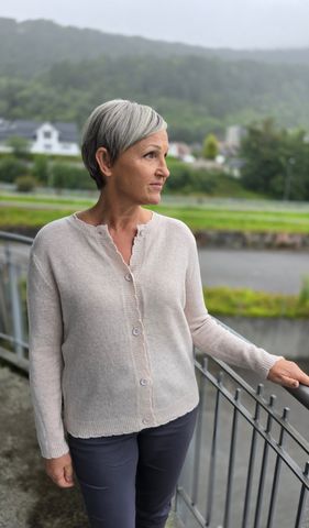 Hovedbilde SORA WOOL CARDIGAN (1191-2002 ) - ecru ( lys ...