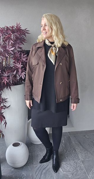 AUDREY SHORT TRENCH - brown - ca. 1 mai levering