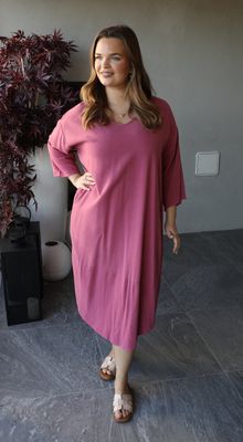 Hovedbilde Sanna V-neck Dress –  camelia rose 