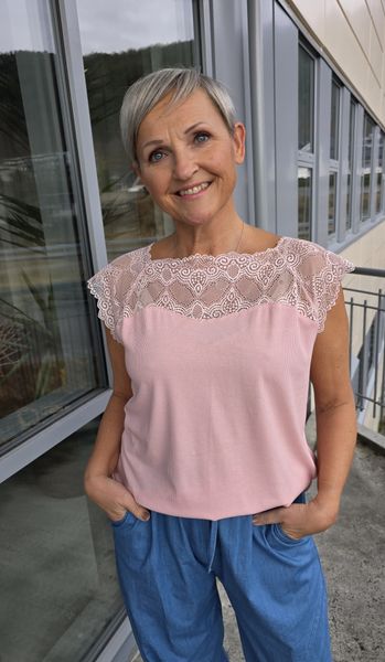 FEMME LACE TOP (BSQ6290)&nbsp;- royal blue