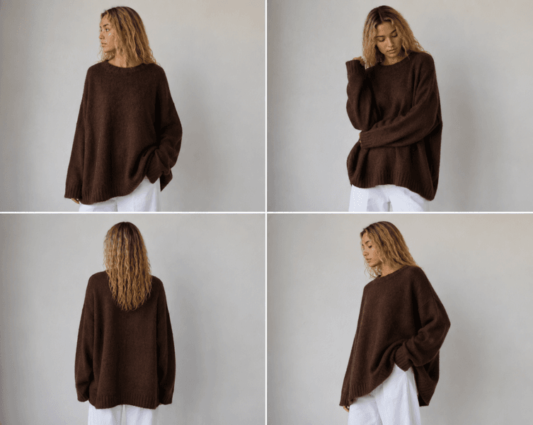 Mauve Knit (RM5027) ONE SIZE - Choco - ca 25. august levering