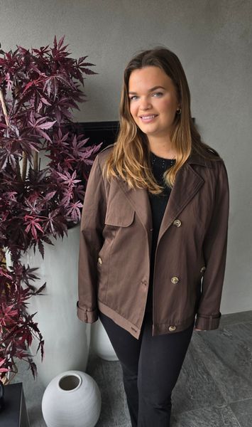 AUDREY SHORT TRENCH - brown - ca. 1 mai levering