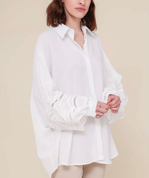 Saga Blouse ( 8585-3205) - White - ca.25 august levering