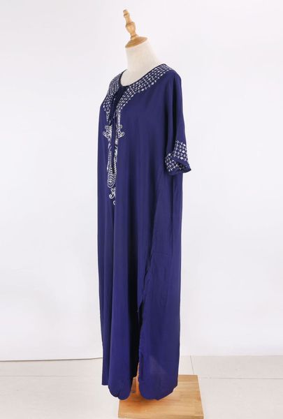 PIENZA KAFTAN - navy blue w /white