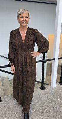 Hovedbilde GABRIELLA DRESS –  brown - levering ca.15 ...