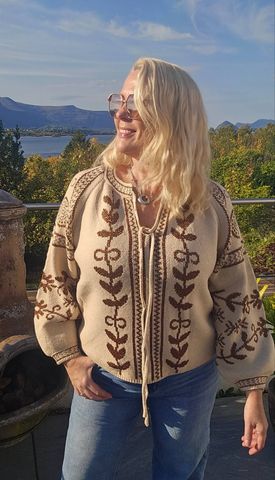Hovedbilde TILIA  KNIT (RM6017) ONE SIZE - Beige w/brown
