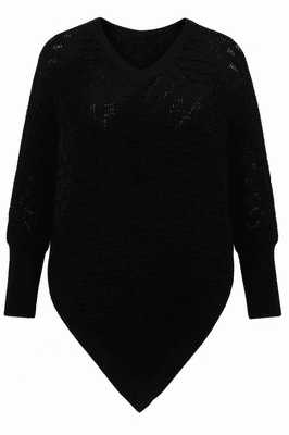 Hovedbilde KC Olina Poncho &#8211; Kaffe Curve - black