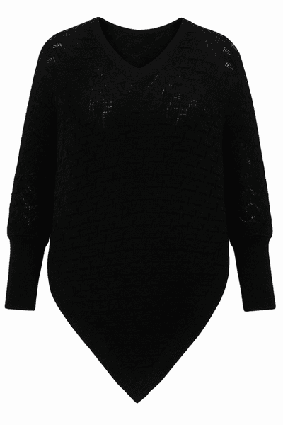 KC Olina Poncho – Kaffe Curve - black - 1 stk