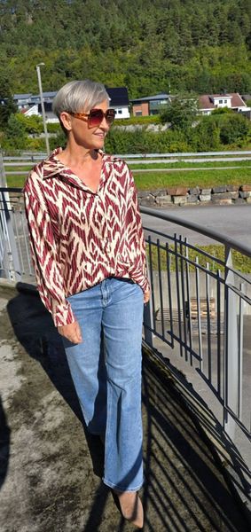ZELIA BLOUSE (880-1) - Bordeaux 
