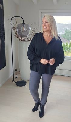 Hovedbilde ALINE PANTS - grey - levering ca. 20 september