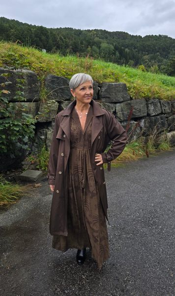 GABRIELLA DRESS –  brown - levering ca.15 oktober