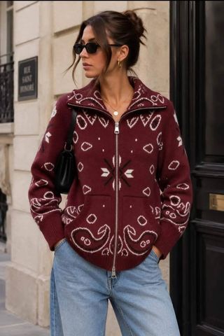 Hovedbilde TINDRA CARDIGAN ( lu2530-2006 ) - wine ( burgundy ...