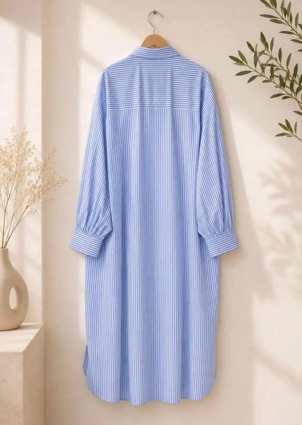 Carolina Shirt Dress (9607-3236) - Light Blue - ca.25 august levering
