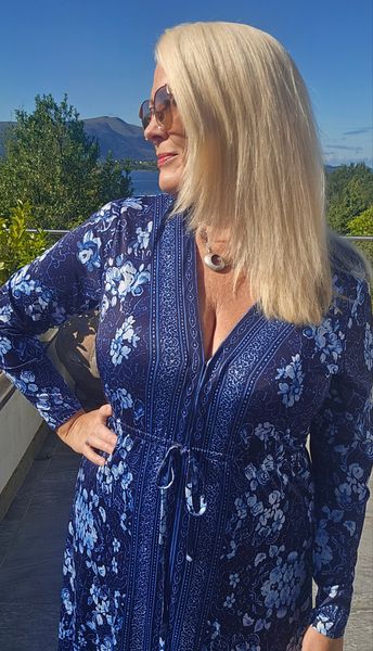 Lauren Short Dress ( 100 cm ) - blue - ca.1 oktober levering