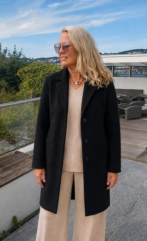 Hovedbilde SCARLET WOOL COAT - black - ca.15 sept