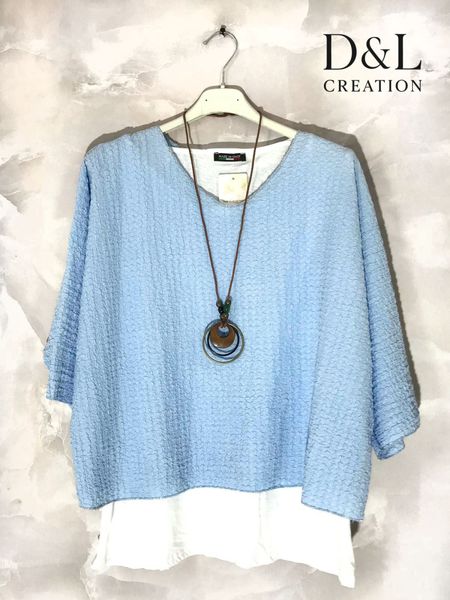 ELINA LAYER TOP ( ff26090 ) – LIGHT BLUE