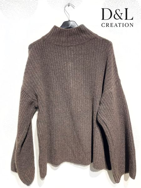 EIRA ZIP KNIT CARDIGAN (ssh80055 )- taupe