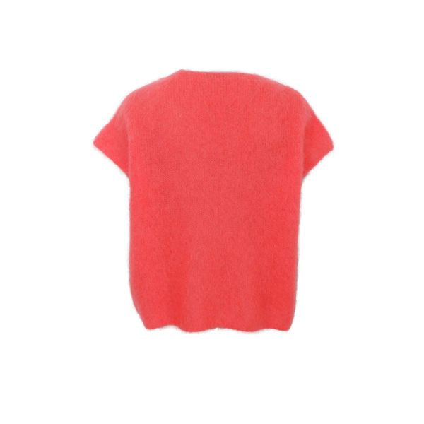 BJOERK Knitted V-Neck Vest ( 1224 ) – coral -