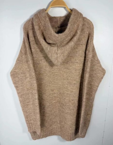 SELIA HOODED KNIT  (1196-2069) - Camel