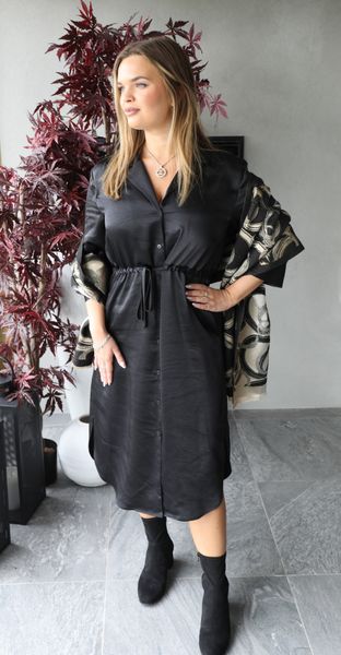 STOLA SCARF ( 268 ) - black circle 