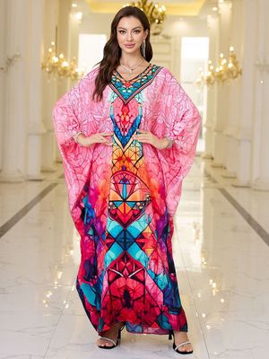 Hovedbilde Positano Kaftan – Pink Mosaic 