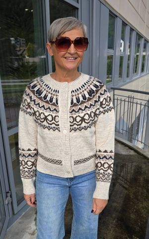 Hovedbilde FREYA CARDIGAN  (2536-2077) - Apricot ( off-white ...