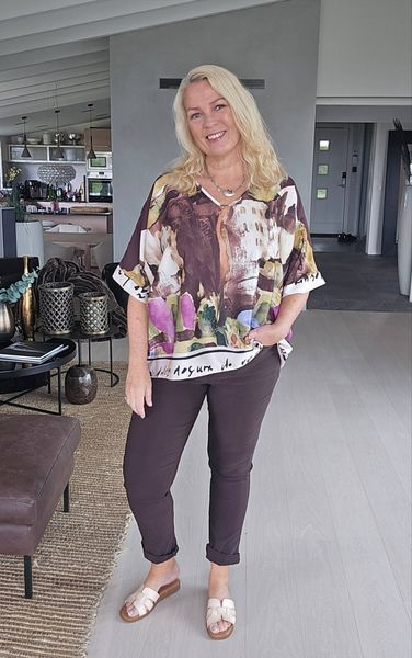 FIORA BLOUSE&nbsp;&nbsp;(sh26511 )- chocolat