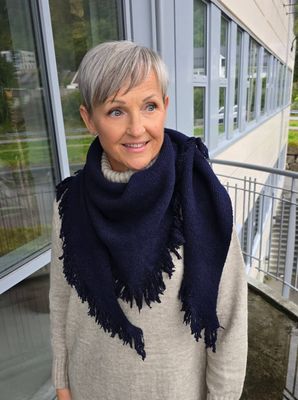 Hovedbilde Mirelle Fringe Scarf (F51-C) - Navy